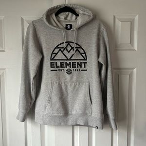 COPY - Men’s used Element brand Gray Heather sweatshirt/hoodie, size Medium.